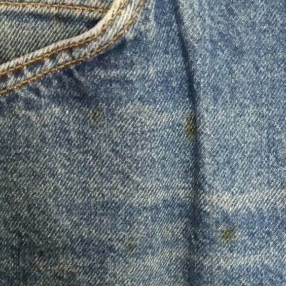 Vintage 90s Levis 517 Boot Cut Orange Tab Dark Wash Jeans 36x30 True 34x26 - Picture 5 of 7